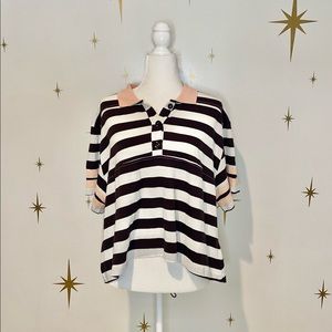 NWT Oversized Striped Polo